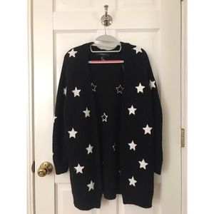 Forever 21 long “star” cardigan